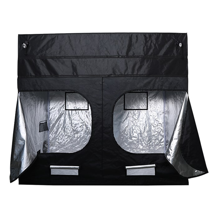 rear open The Goliath Grow Tent 5' x 9' x 6'11"/7'11"