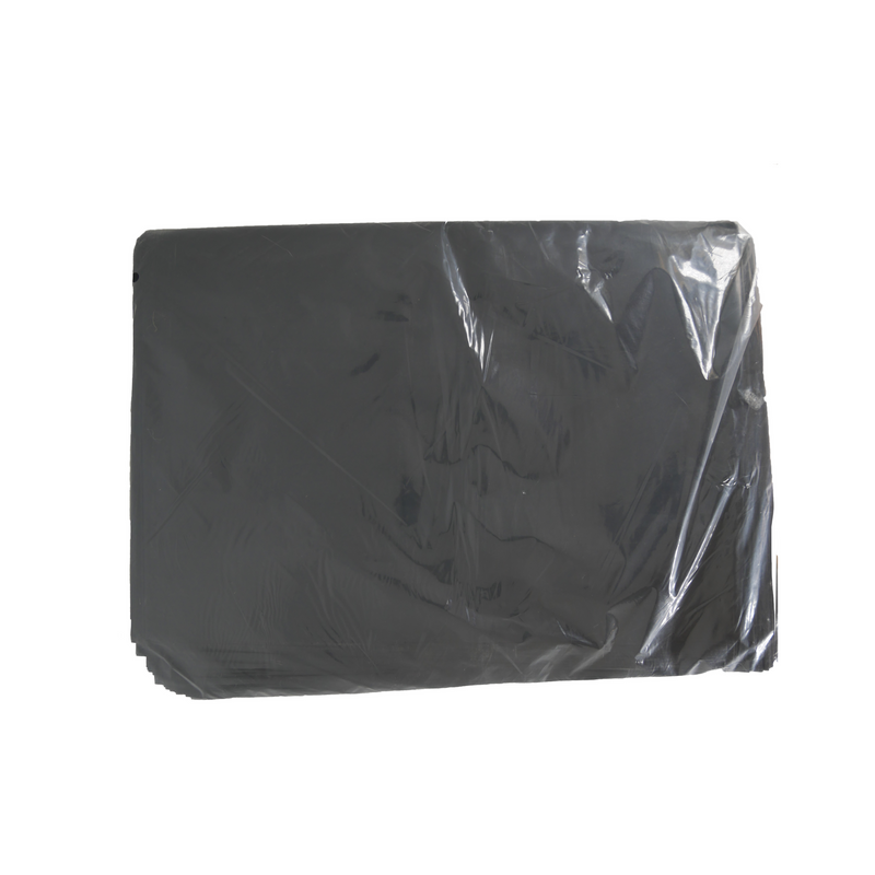 flat top view of the black pe grow bags for packaging