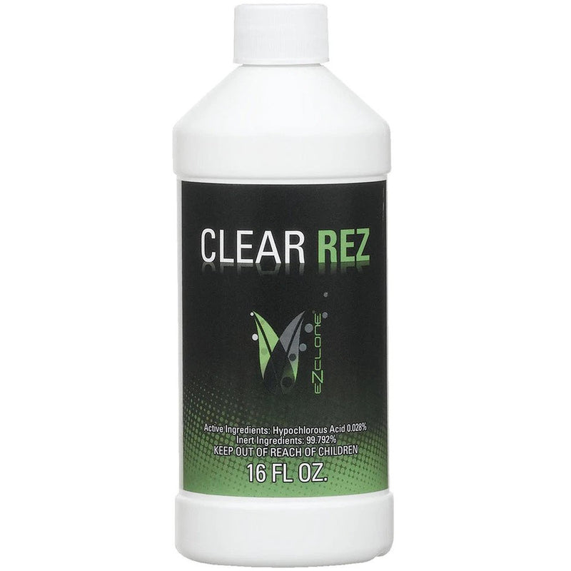 Clear Rez bottle with hypochlorus acid