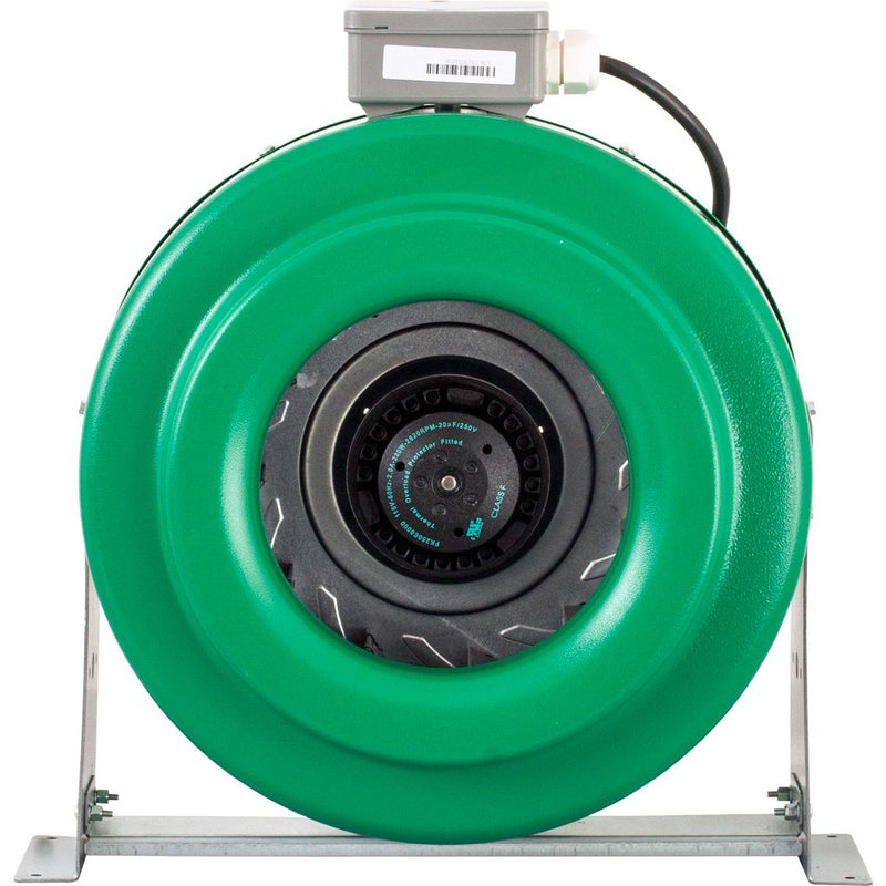 green ventilator with silver metal stands