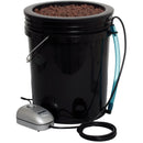 Back of bucket water system for the root stem resevoir