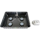 Top view of the water pump in the reservoir