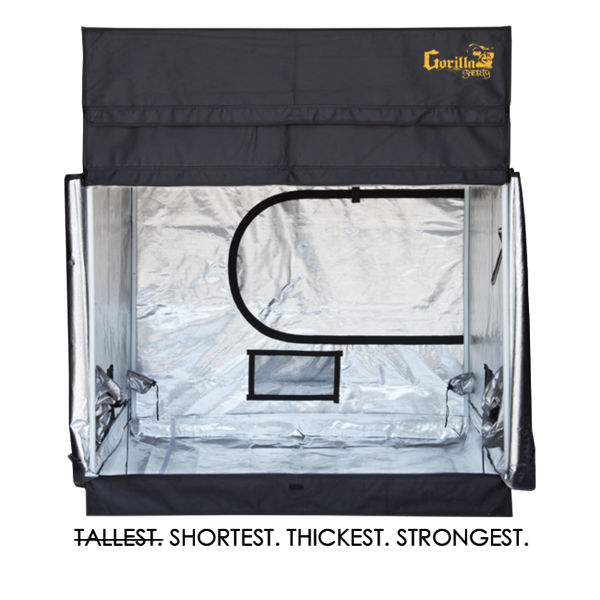 front open The Gorilla Grow Tent® Shorty 5' x 5' x 4'11"