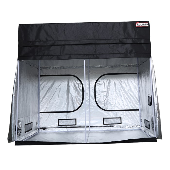 front open The Goliath Grow Tent 5' x 9' x 6'11"/7'11"