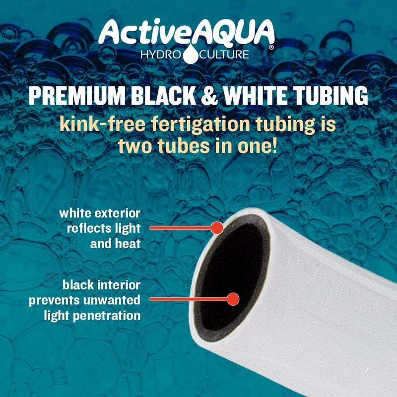 premium black and white tubing