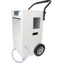 Active Air Dehumidifier showing wheels and handles and tubing