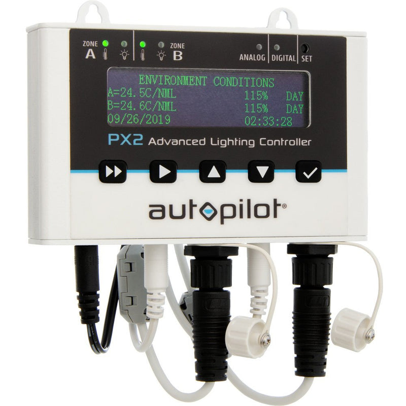 Autopilot PX2 Advanced Lighting Controller front display with electronic menu