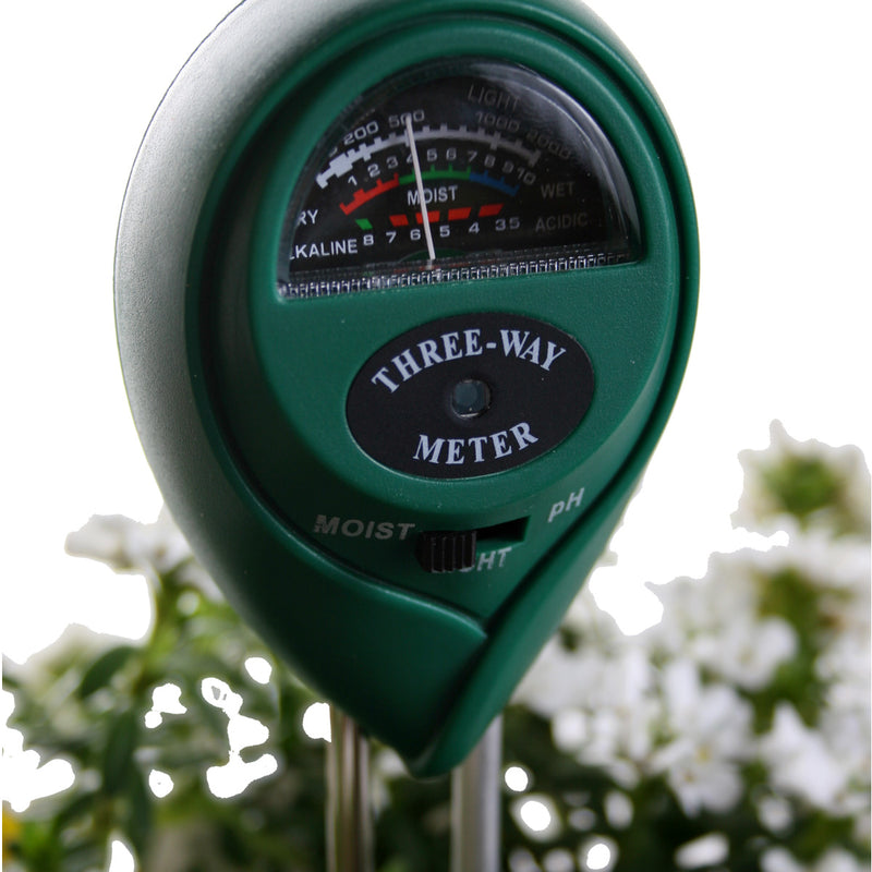Active Air 3-Way Meter zoomed in view of the inside meter of light and moisture