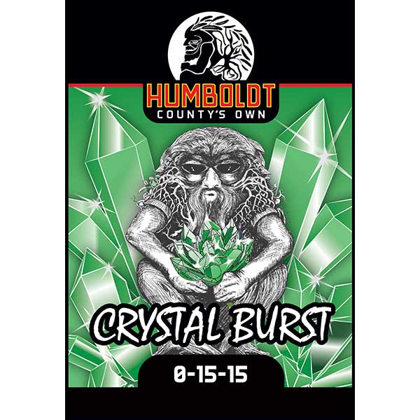 Humboldt County's Own Crystal Burst/ 0-15-15/ Plant Nutrient Label