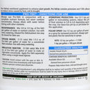 pro teky warning label, custom statement and guaranteed analysis