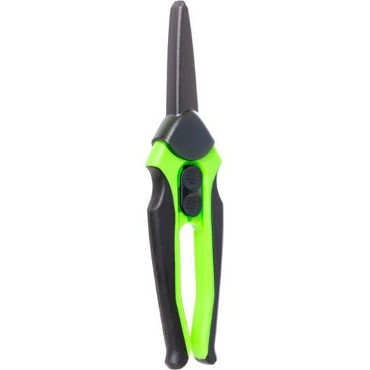 green scissors for trimming plants