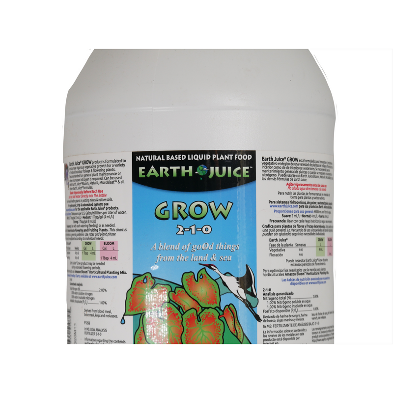 Earth Juice Grow (1 Gallon): Vegetative Growth Booster