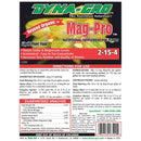 Mag pro plant food back label for directions for use and warning label