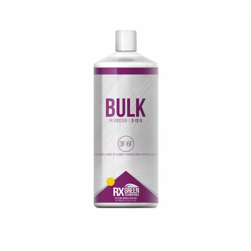 Front cover of BULK. Bulk is a PK booster containing a blend of phosphorus, potassium and calcium in a true solution. 